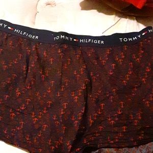 Tommy Hilfiger boxers anchor design  red and black